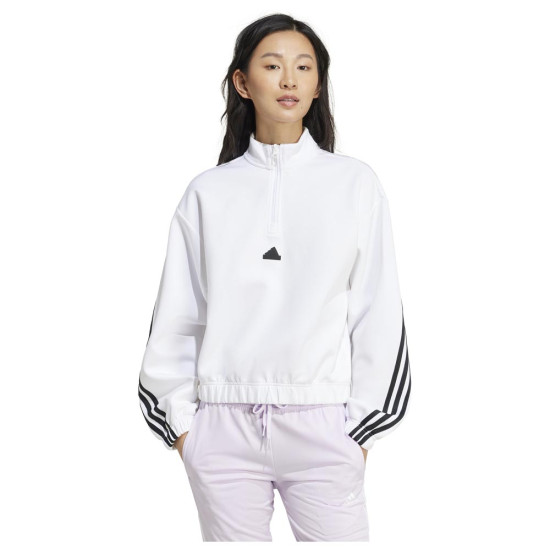 Adidas Γυναικείο φούτερ Fututre Icons 3-Stripes 1/4 Zip Sweatshirt